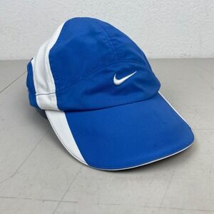 Vintage Nike Featherlight Hat Tailwind Cap Hat Blue Fit Dry Running LIghtweight
